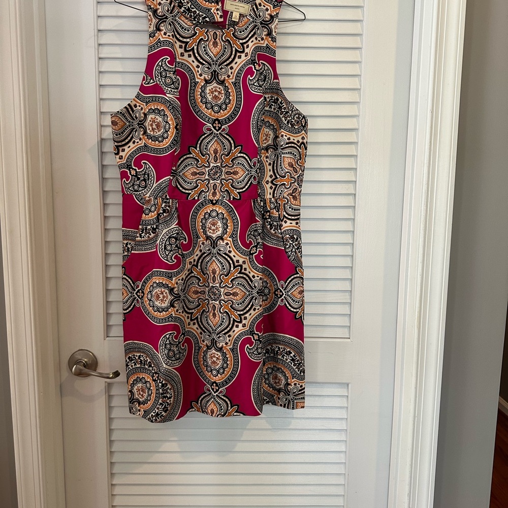 Moulinette Soeurs Pink Sheath Dress Sleeveless Halter